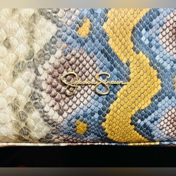 Jessica Simpson Snake Print Satchel - Picture 7 of 16